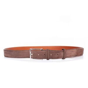 Santoni brown suede belt